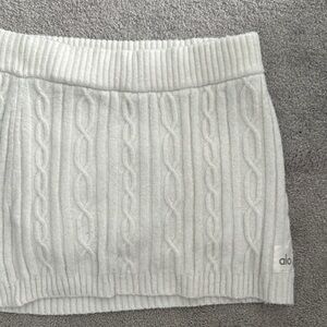ALO Yoga Ivory Knit Skirt